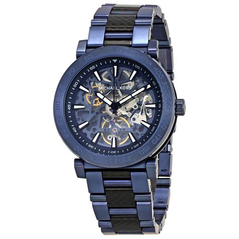 skeleton michael kors watch|Men's Michael Kors Greer Skeleton Automatic Watch MK9036.